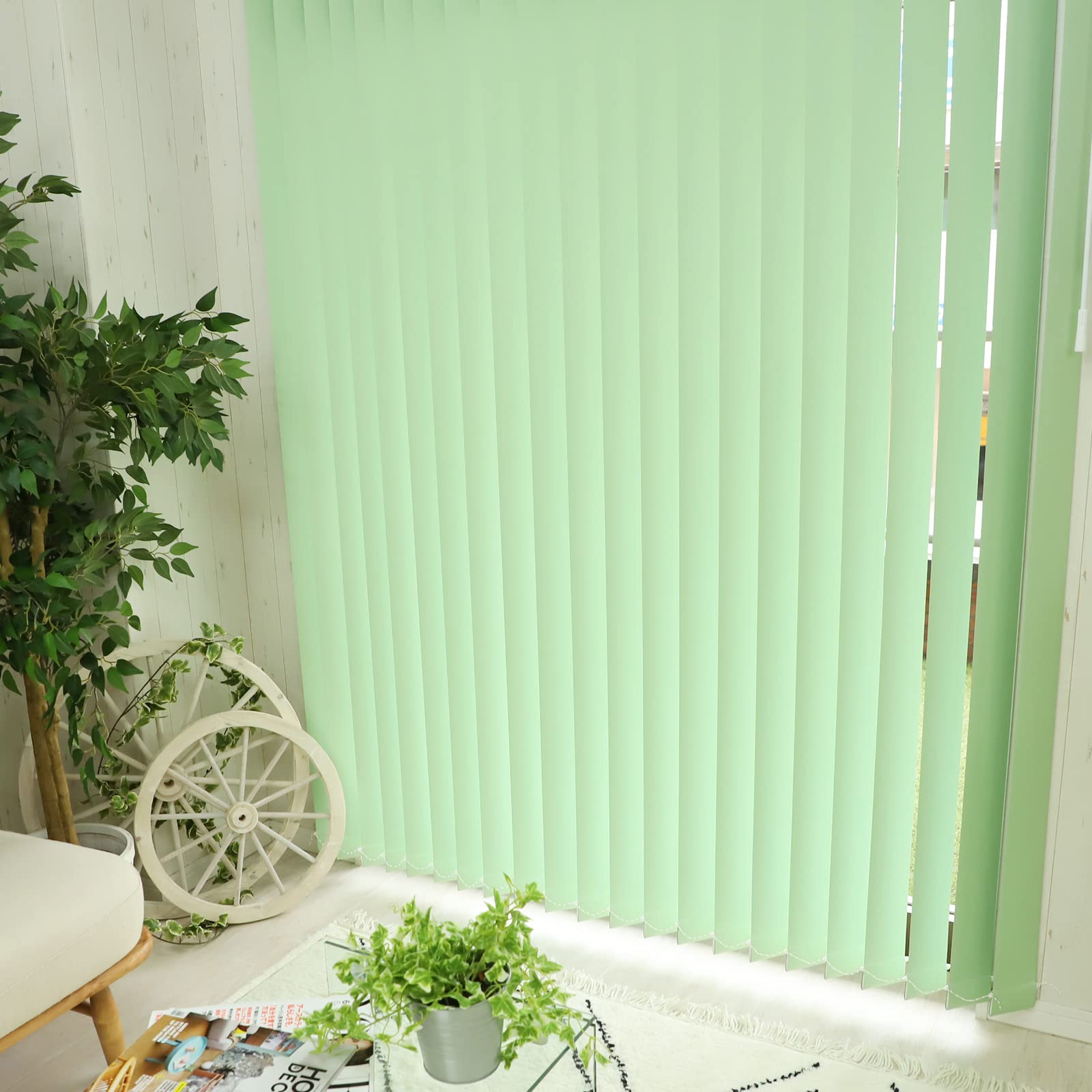 Amazon｜グラムスタイル 縦型ブラインド 1級遮光 バトン式 バーチカル